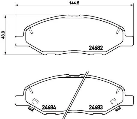 ABS Brake Pad Set, disc brake (P 56 088)