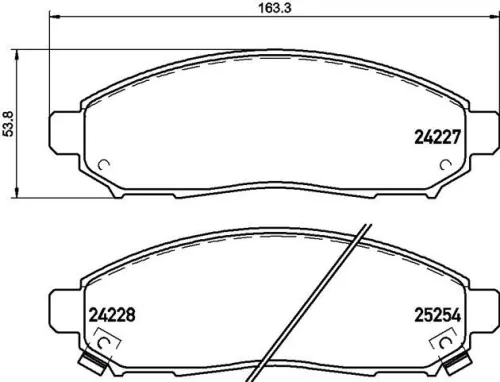 ABS Brake Pad Set, disc brake (P 56 096E)