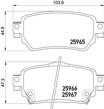 ABS Brake Pad Set, disc brake (P 56 098)
