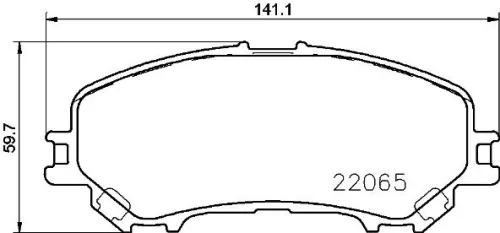 ABS Brake Pad Set, disc brake (P 56 100)
