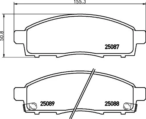 ABS Brake Pad Set, disc brake (P 56 102)