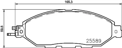ABS Brake Pad Set, disc brake (P 56 103)