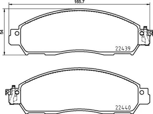 ABS Brake Pad Set, disc brake (P 56 120E)