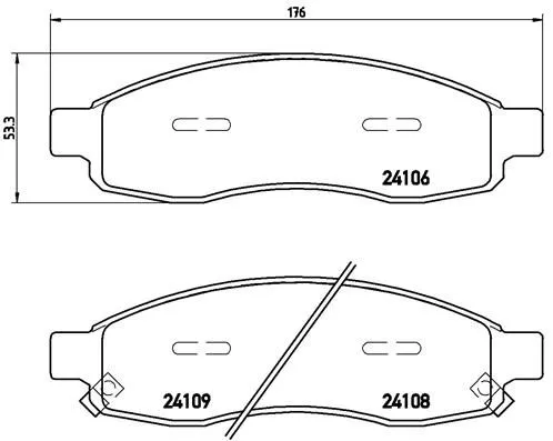 ABS Brake Pad Set, disc brake (P 58 001)