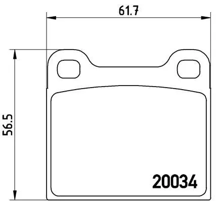 ABS Brake Pad Set, disc brake (P 59 001)