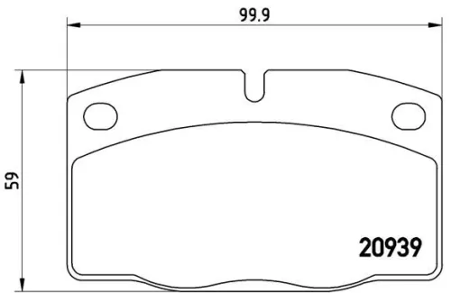 ABS Brake Pad Set, disc brake (P 59 005)