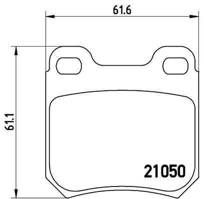ABS Brake Pad Set, disc brake (P 59 014)