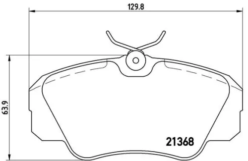 ABS Brake Pad Set, disc brake (P 59 016)