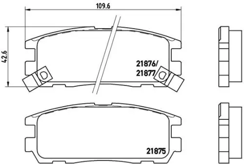 ABS Brake Pad Set, disc brake (P 59 021)