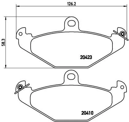 ABS Brake Pad Set, disc brake (P 59 026)