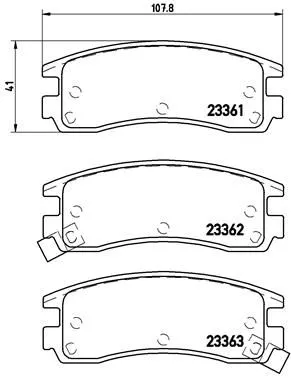 ABS Brake Pad Set, disc brake (P 59 027)