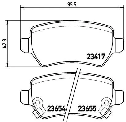 ABS Brake Pad Set, disc brake (P 59 038)