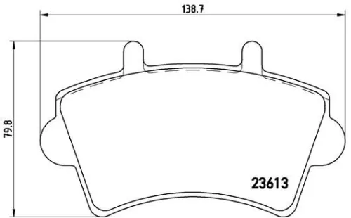 ABS Brake Pad Set, disc brake (P 59 039)