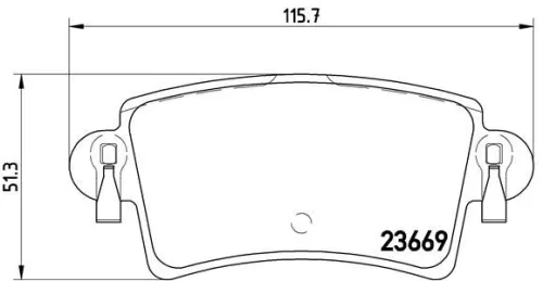 ABS Brake Pad Set, disc brake (P 59 040)