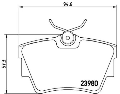 ABS Brake Pad Set, disc brake (P 59 041)