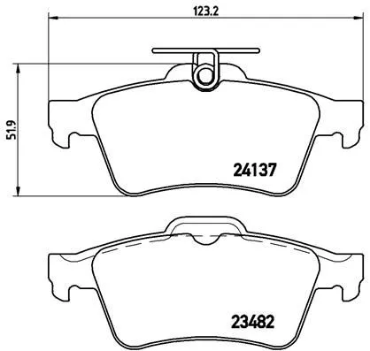 ABS Brake Pad Set, disc brake (P 59 042)