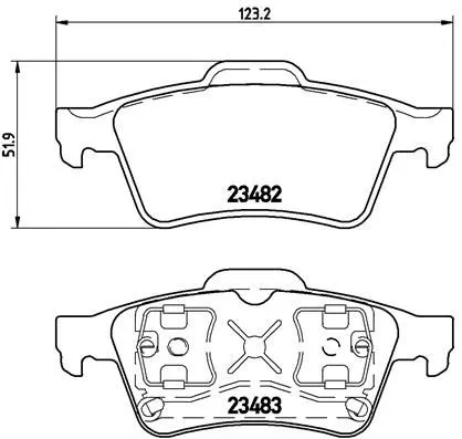 ABS Brake Pad Set, disc brake (P 59 044)
