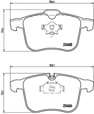 ABS Brake Pad Set, disc brake (P 59 046)