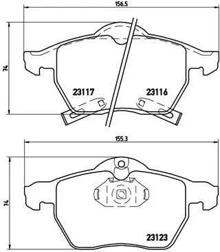 ABS Brake Pad Set, disc brake (P 59 048)