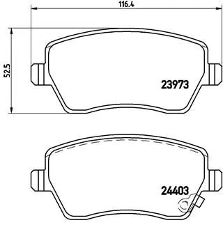 ABS Brake Pad Set, disc brake (P 59 050)