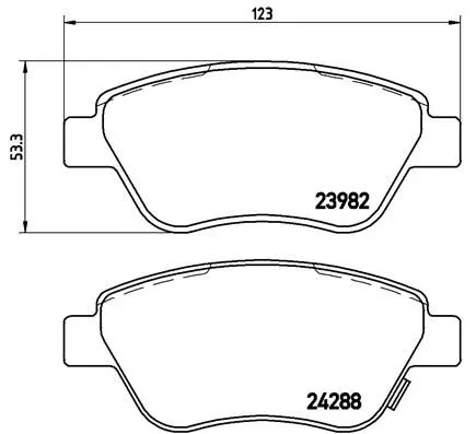 ABS Brake Pad Set, disc brake (P 59 051)