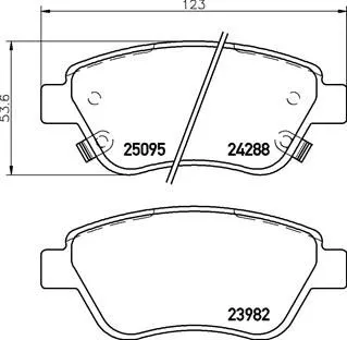 ABS Brake Pad Set, disc brake (P 59 081)