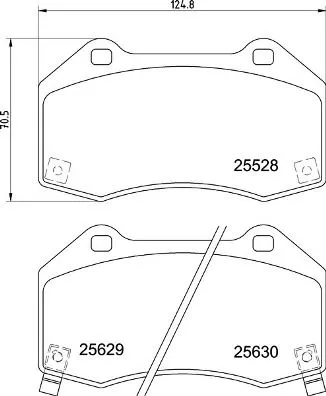 ABS Brake Pad Set, disc brake (P 59 094)