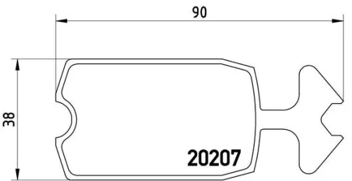 ABS Brake Pad Set, disc brake (P 61 002)