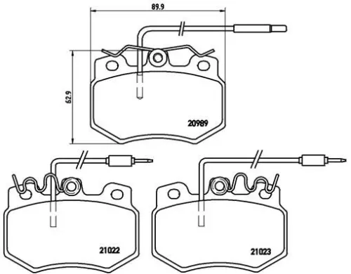 ABS Brake Pad Set, disc brake (P 61 031)