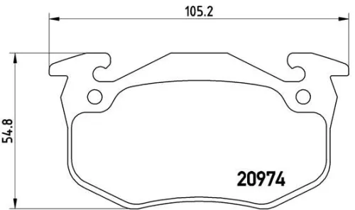 ABS Brake Pad Set, disc brake (P 61 032)