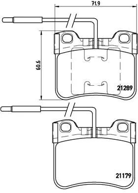 ABS Brake Pad Set, disc brake (P 61 034)