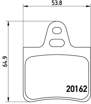ABS Brake Pad Set, disc brake (P 61 037)