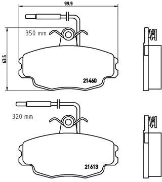 ABS Brake Pad Set, disc brake (P 61 043)