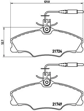 ABS Brake Pad Set, disc brake (P 61 056)