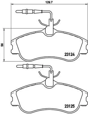 ABS Brake Pad Set, disc brake (P 61 060)