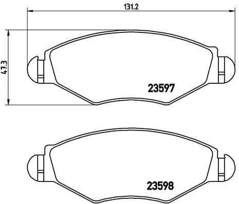 ABS Brake Pad Set, disc brake (P 61 063)