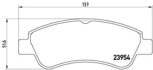 ABS Brake Pad Set, disc brake (P 61 066)
