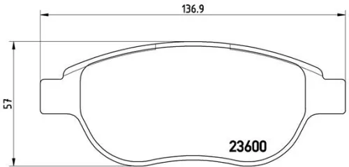 ABS Brake Pad Set, disc brake (P 61 068)