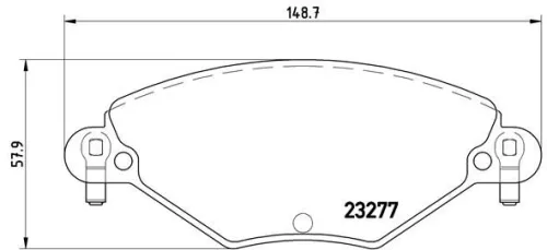 ABS Brake Pad Set, disc brake (P 61 071)
