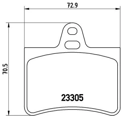 ABS Brake Pad Set, disc brake (P 61 073)