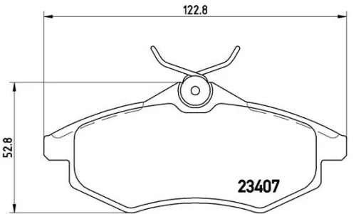ABS Brake Pad Set, disc brake (P 61 074)
