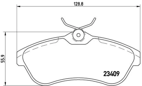 ABS Brake Pad Set, disc brake (P 61 075)