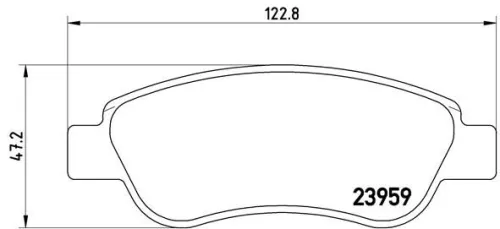 ABS Brake Pad Set, disc brake (P 61 081)