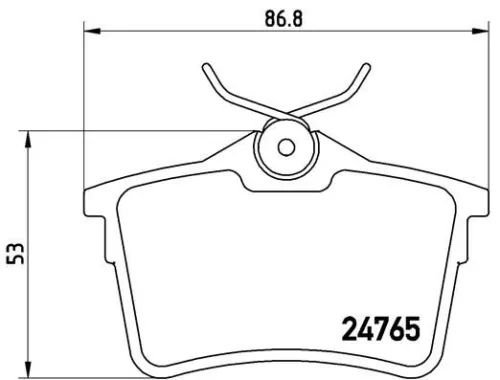 ABS Brake Pad Set, disc brake (P 61 084)