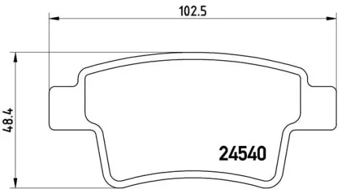ABS Brake Pad Set, disc brake (P 61 085)