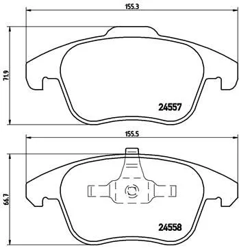 ABS Brake Pad Set, disc brake (P 61 086)