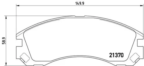 ABS Brake Pad Set, disc brake (P 61 089)