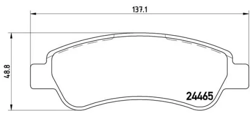 ABS Brake Pad Set, disc brake (P 61 091)