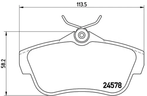 ABS Brake Pad Set, disc brake (P 61 095)