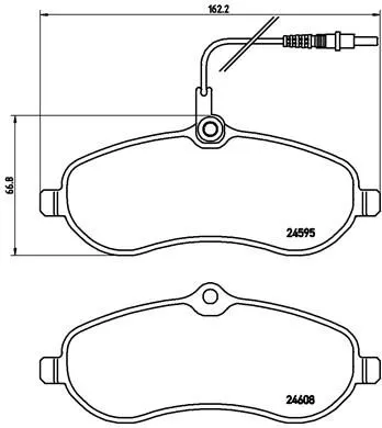 ABS Brake Pad Set, disc brake (P 61 096)